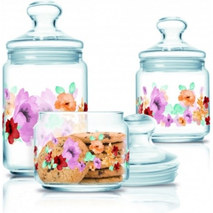 Банка для продуктов LUMINARC ФЛОРЕНТИНА с крышкой 0.5 л Q4092