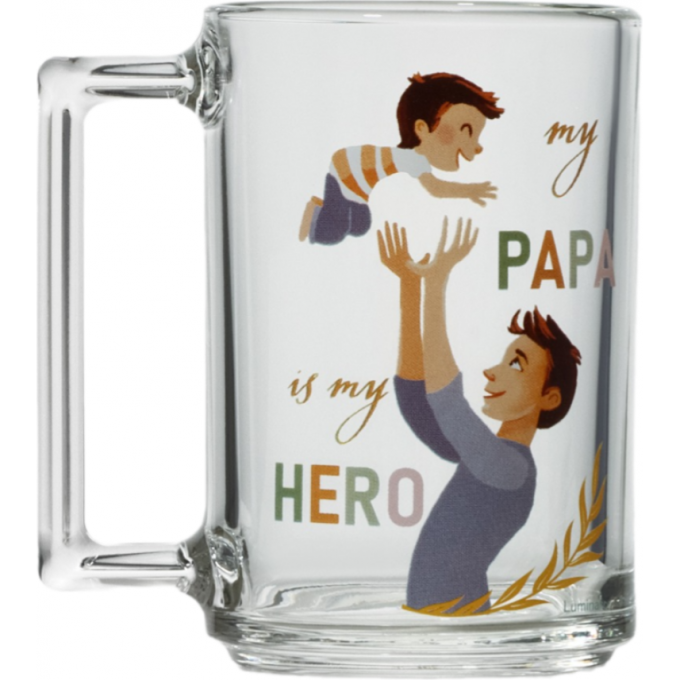 Кружка LUMINARC ФИТНЕС Папа с ребенком 320 мл O0455