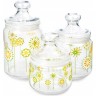 Набор банок LUMINARC КОТТОН ФЛАУЭР 3шт (0.5л + 0.75л + 1л) S410234