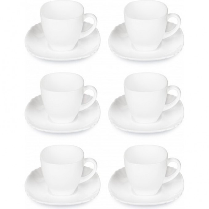 Набор чайный LUMINARC БЭЙСИК белый 12 предметов 220 мл Q5853