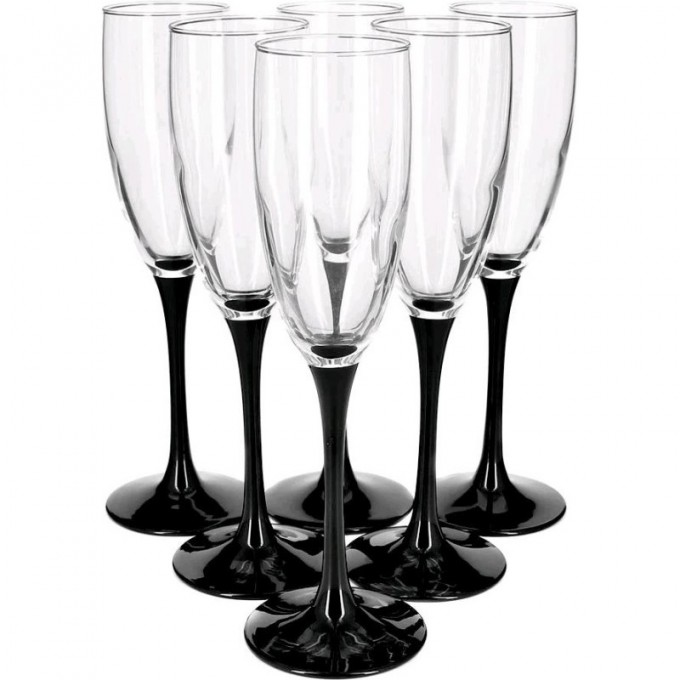 Набор фужеров (бокалов) для шампанского LUMINARC ДОМИНО 170 мл, 6 шт H8167