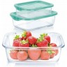 Набор контейнеров LUMINARC KEEP'N'BOX 3 предмета (380 млх2, 820 мл) + термосумка (тюркуаз) Q9831