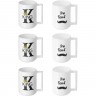 Набор кружек LUMINARC KING&MR RIGHT 380 мл, 6 шт V0366
