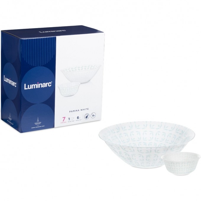Набор салатников LUMINARC PAMINA 7 предметов (1 салатник 27 см + 6 салатников 12 см) Q9224