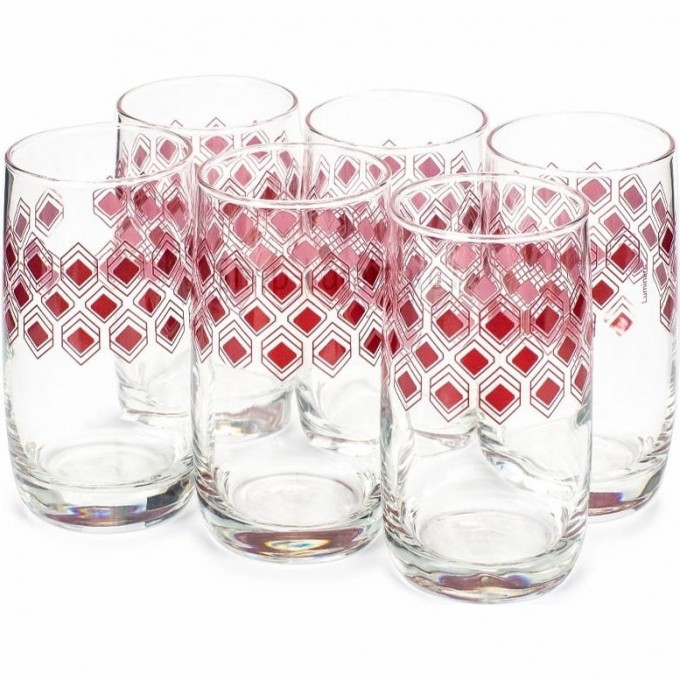 Набор стаканов LUMINARC РОМБ ЛИЛАК 6 шт 330 мл высокие SO0026