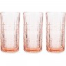 Набор стаканов высоких LUMINARC ДАЛЛАС розовый 380 мл, 3 шт Q2888