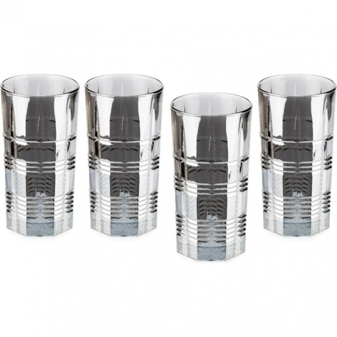 Набор стаканов высоких LUMINARC ДАЛЛАС Сияющий графит 380 мл, 4 шт P9317