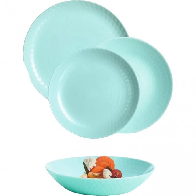 Набор столовый LUMINARC PAMPILLE TURQUOISE 18 предметов Q6154