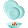 Набор столовый LUMINARC PAMPILLE TURQUOISE 18 предметов Q6154