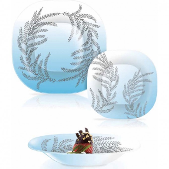 Набор столовый LUMINARC ZORA BLUE 18 предметов V0458