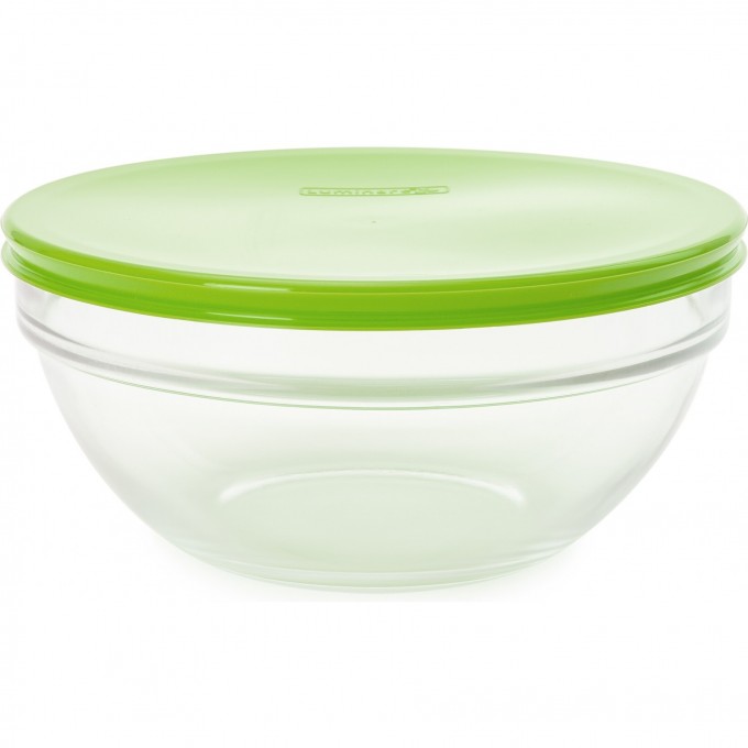 Салатник LUMINARC ЭМПИЛАБЛЬ УДОБНОЕ ХРАНЕНИЕ 20 см + крышка зеленая M0092-GR