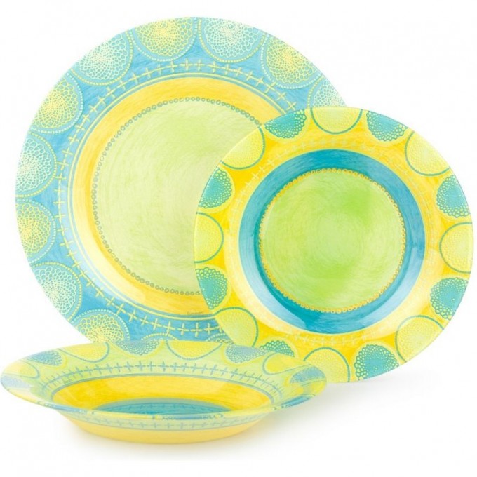 Столовый набор LUMINARC ПРОПРИАНО ТЮРКУАЗ 18 предметов P8141