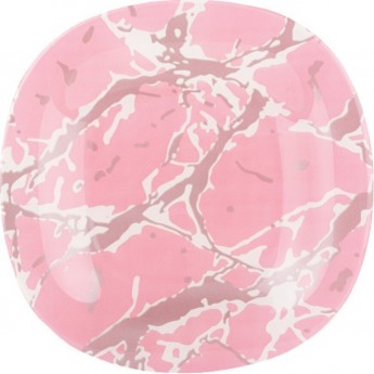 Тарелка десертная LUMINARC МАРБЛ ПИНК СИЛЬВЕР 19 см